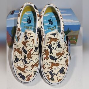 Vans Kids Classic Slip-On The Simpsons Family Pets Size 3.0 K